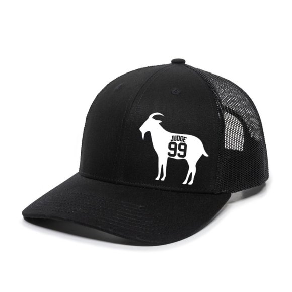 Aaron Judge GOAT 99 (New York Colors) Unisex Premium Snapback Hat - Picture 1 of 5